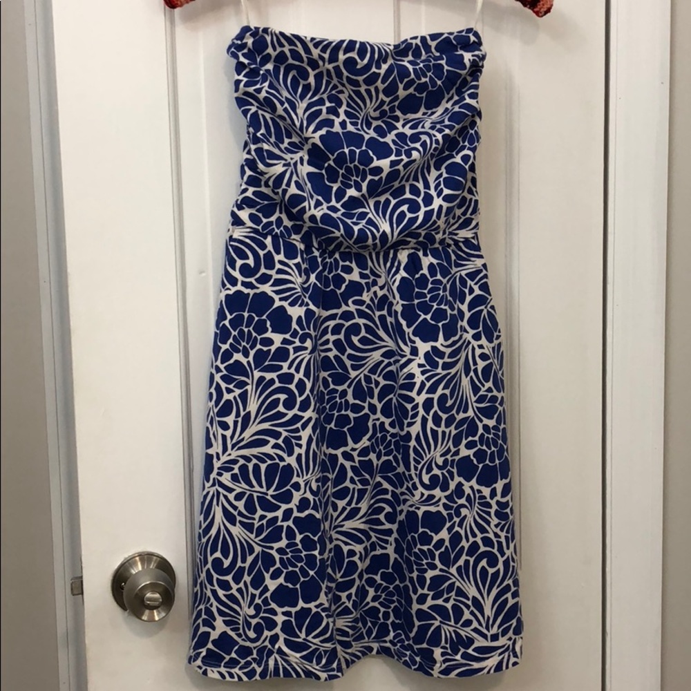Gap Strapless Flower Print Dress Size S